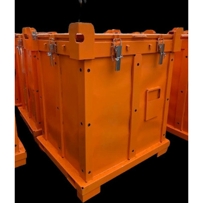 Kontener metalowy IBC na niebezpieczne odpady stałe ASP 1500